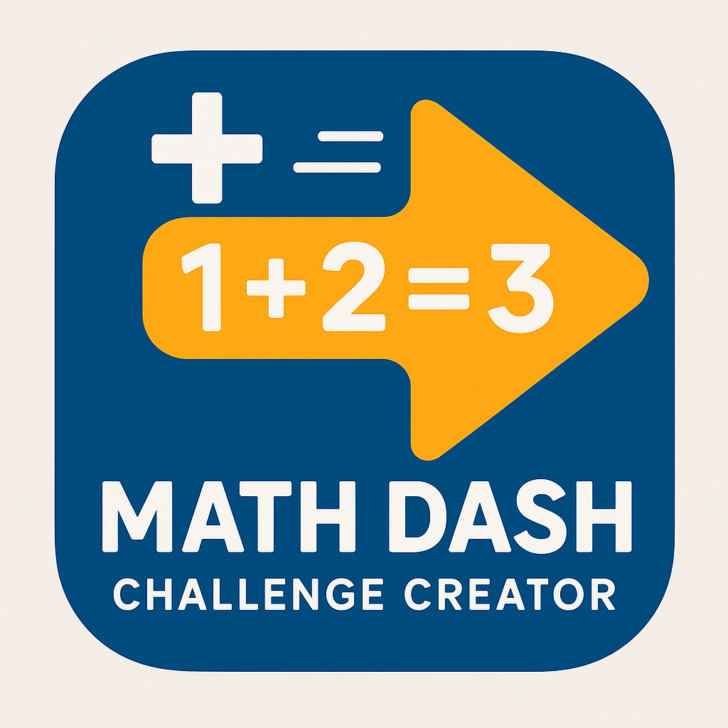 Create Math Dash Challenge Logo